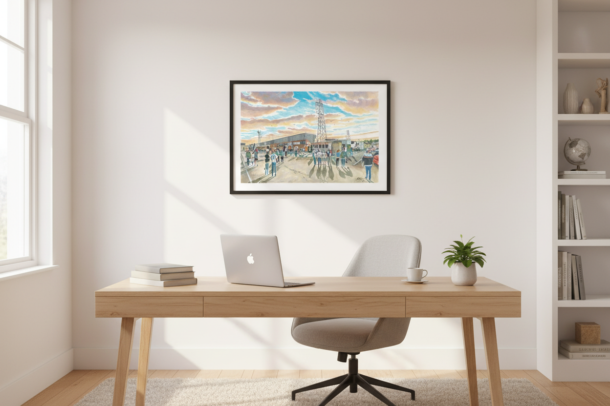Hereford FC Edgar Street - Bright Study/Office Mockup