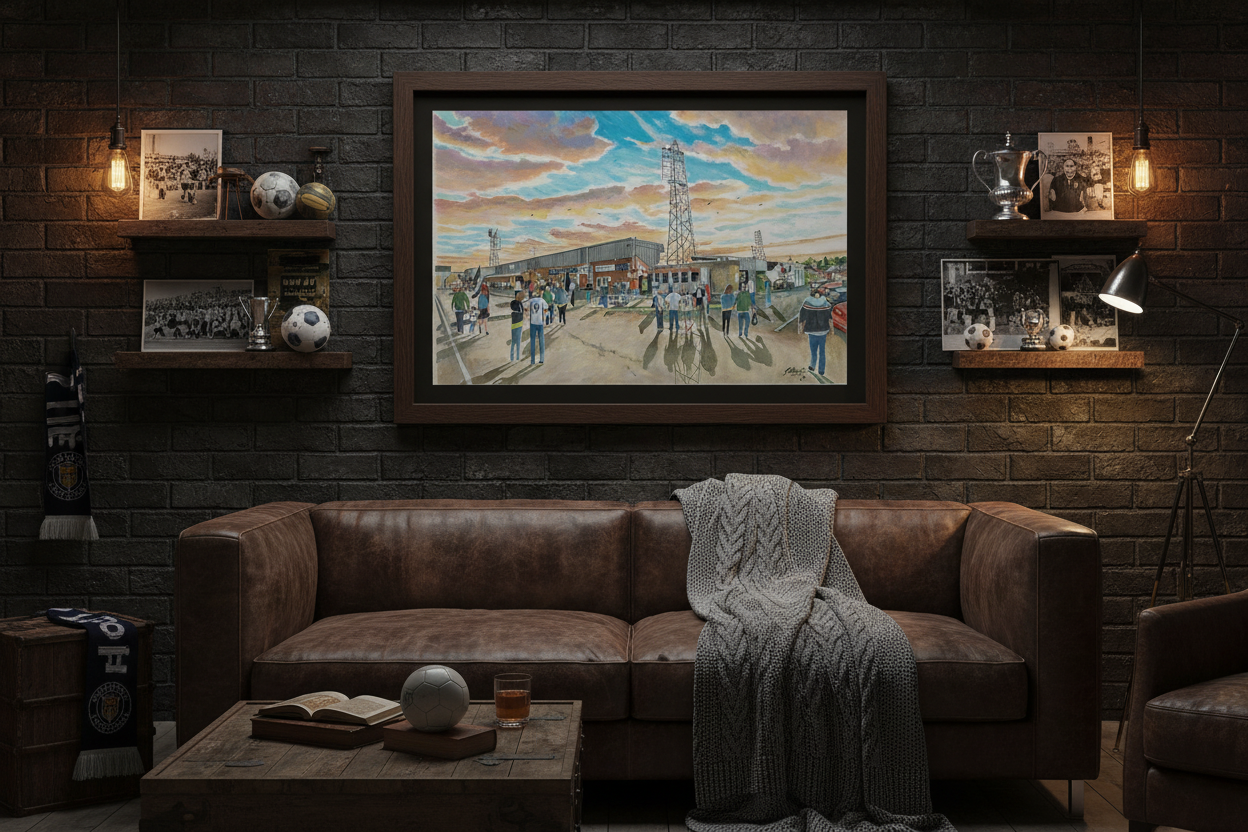 Hereford FC Edgar Street - Moody Man Cave Mockup