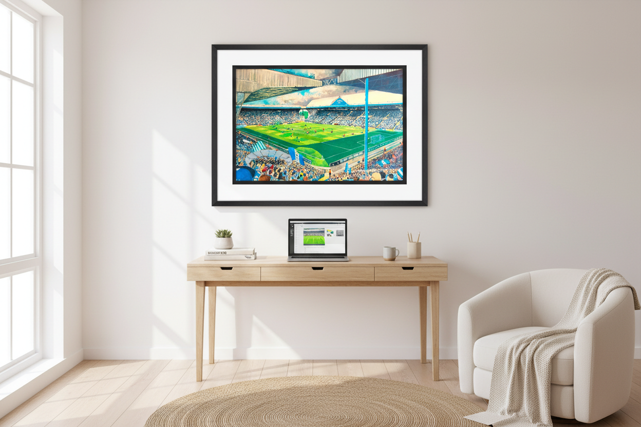 Hillsborough Sheffield Wednesday - Bright Study/Office Mockup
