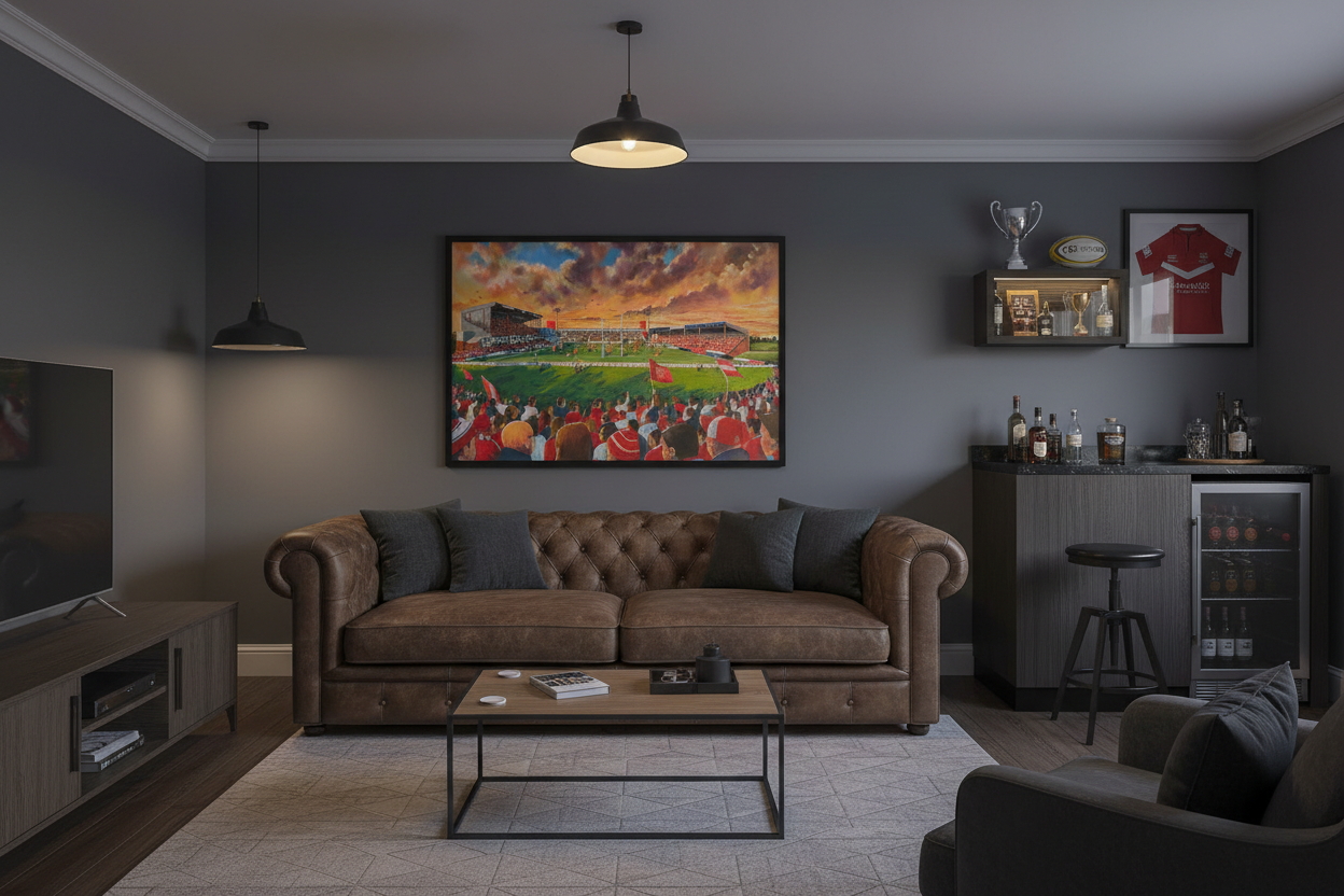 Hull Kingston Rovers Craven Park – Man Cave Mockup