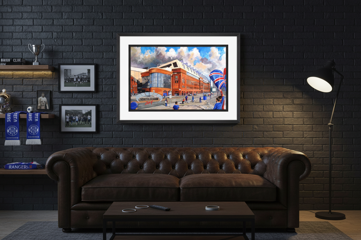 Ibrox Exterior Man Cave Mockup