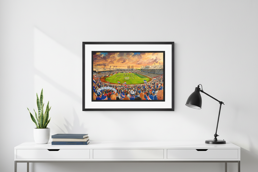 Ibrox Old Stadium Bright Office Mockup
