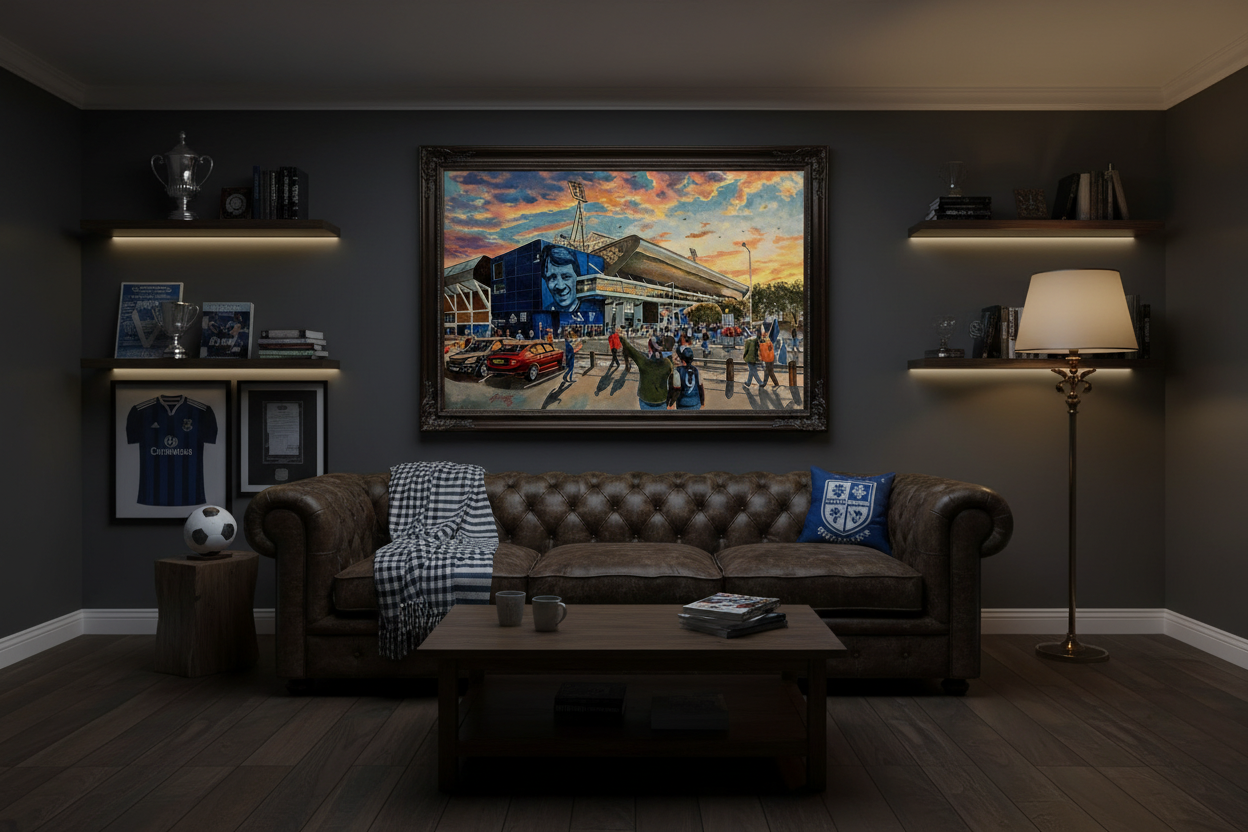 Ipswich Town FC Portman Road Man Cave Mockup
