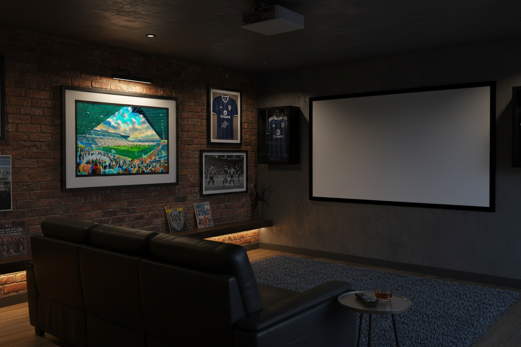 Leeds United FC Elland Road – Moody Man Cave Mockup