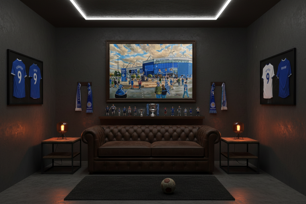Leicester City FC King Power Stadium Man Cave Mockup