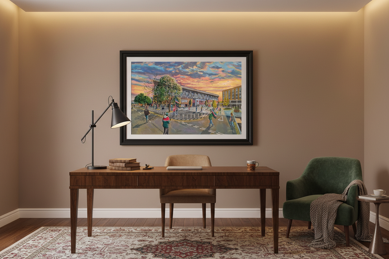 Leicester Tigers Welford Road Study/Office Mockup