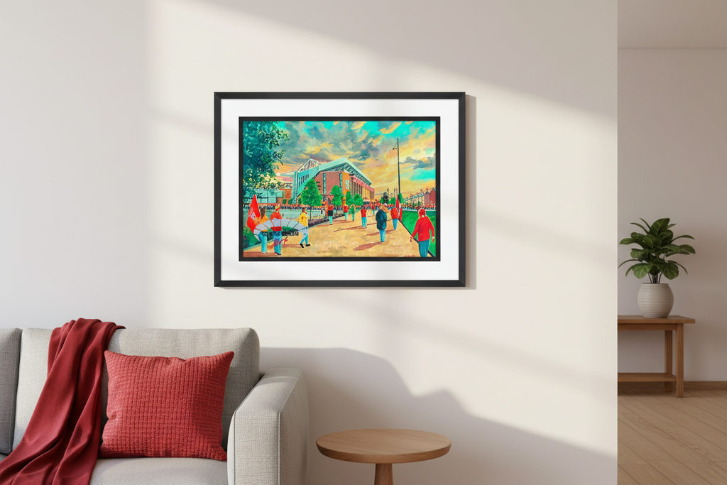 Liverpool FC Anfield Stadium 'Going to the Match' A4 Art Print