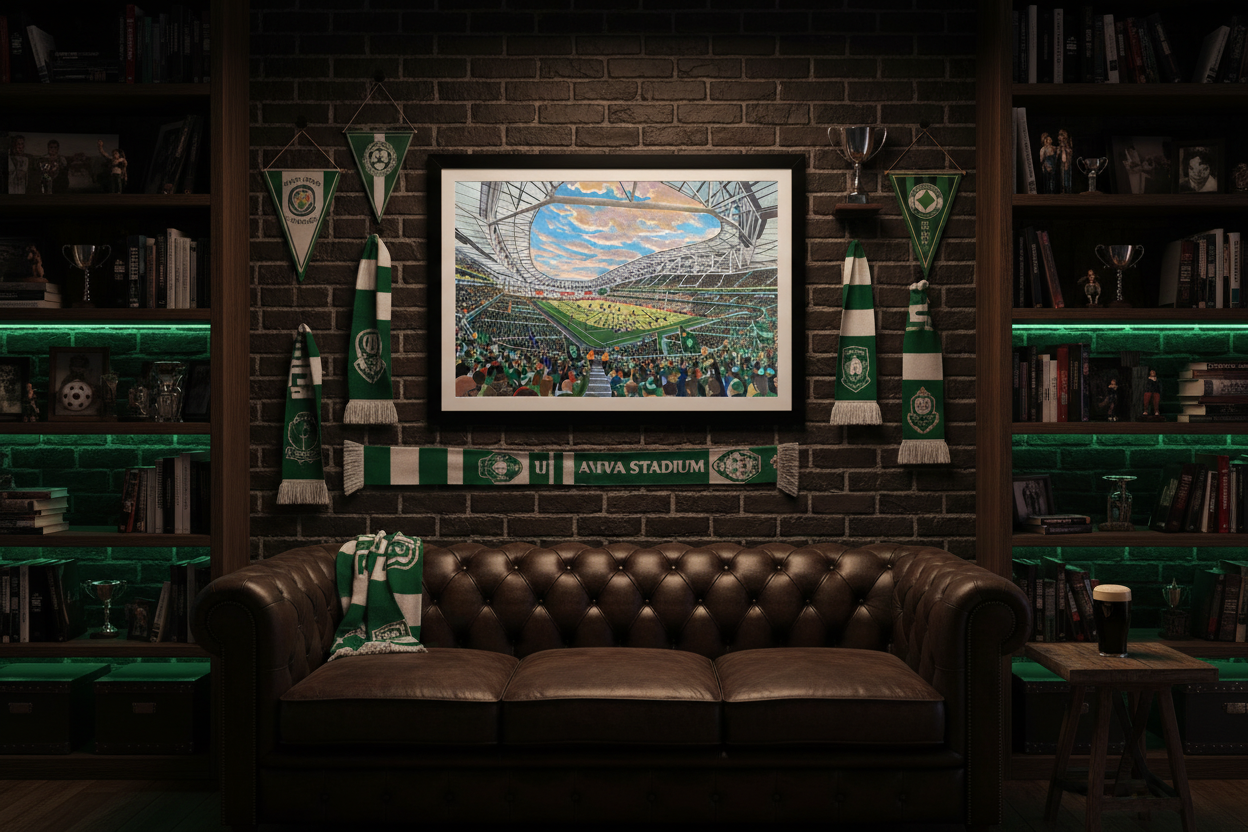 Moody Man Cave - Aviva Stadium Republic of Ireland Print