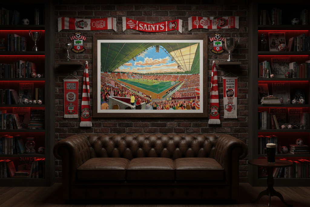 Moody Man Cave - Southampton FC St Mary's Stadium Print