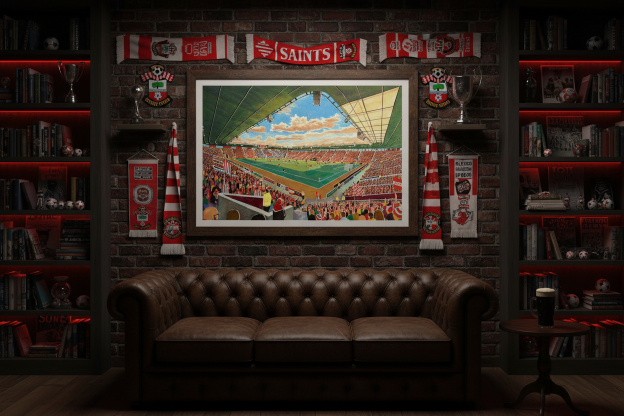 Moody Man Cave - Southampton FC St Mary's Stadium Print
