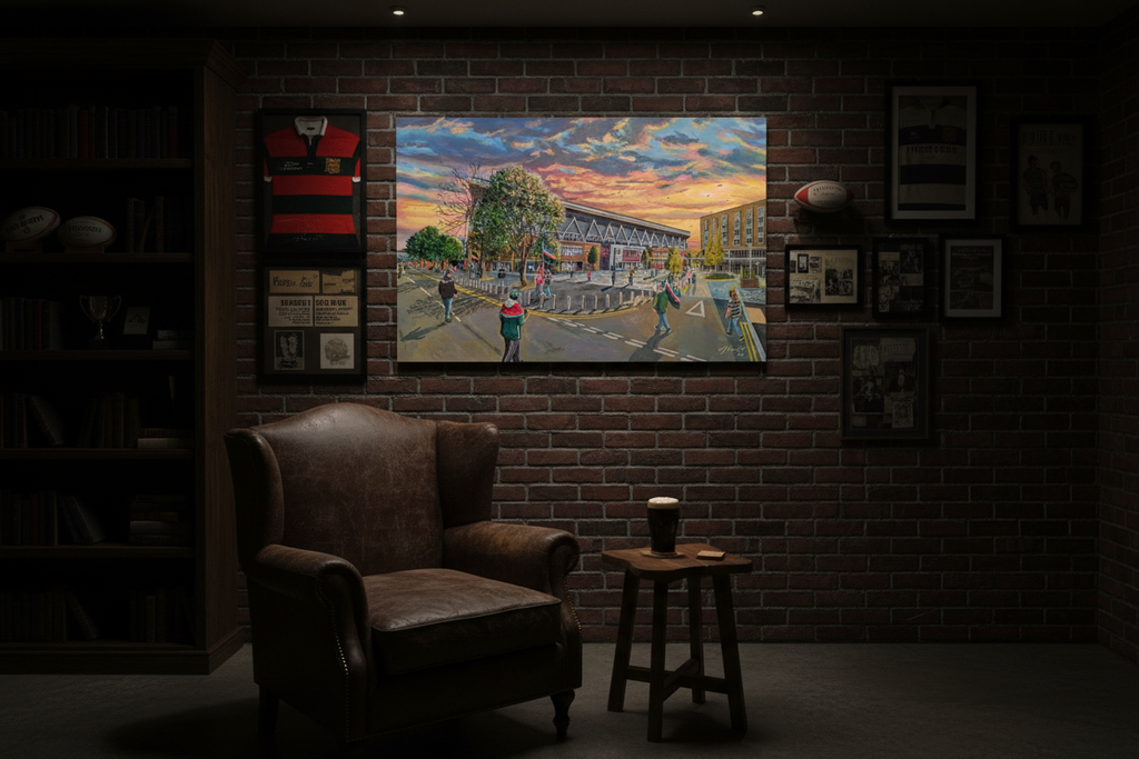 Moody Man Cave - Welford Road Stadium Print