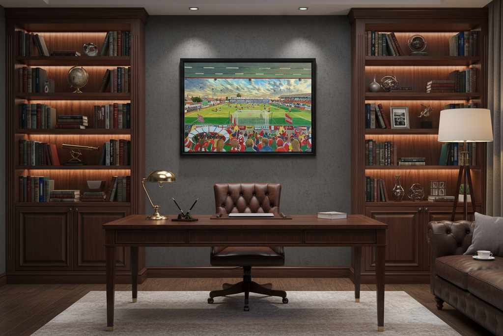Morecambe FC Christie Park – Study/Office Mockup