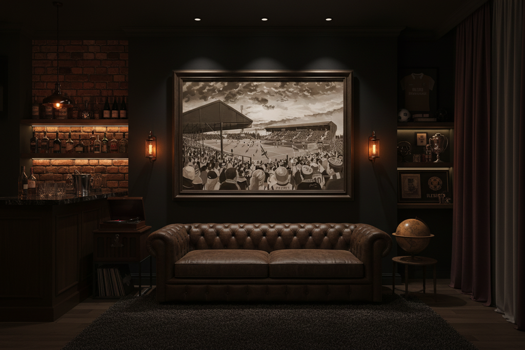 Motherwell FC Fir Park Yesteryear - Man Cave Mockup