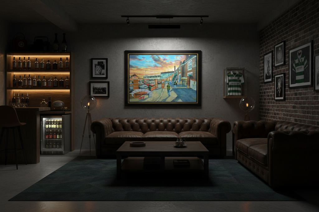 Northampton Saints Going to the Match - Man Cave Mockup