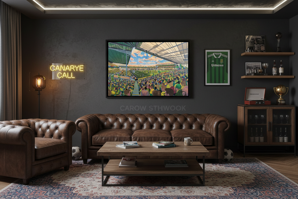 Norwich City FC Carrow Road – Man Cave Mockup
