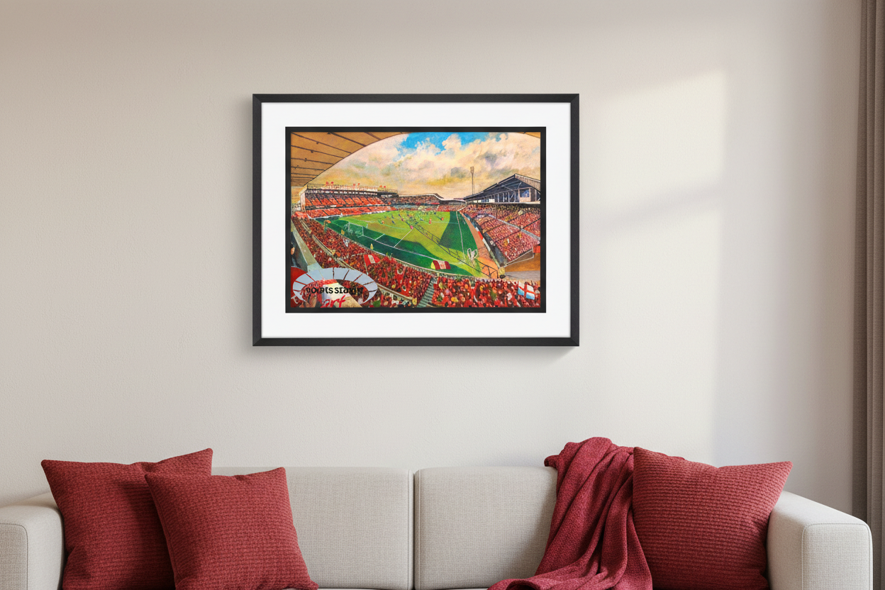 Nottingham Forest FC City Ground Stadium A4 Art Print
