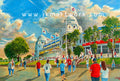 Wembley Stadium 'Yesteryear' England Wall Art A4 Print