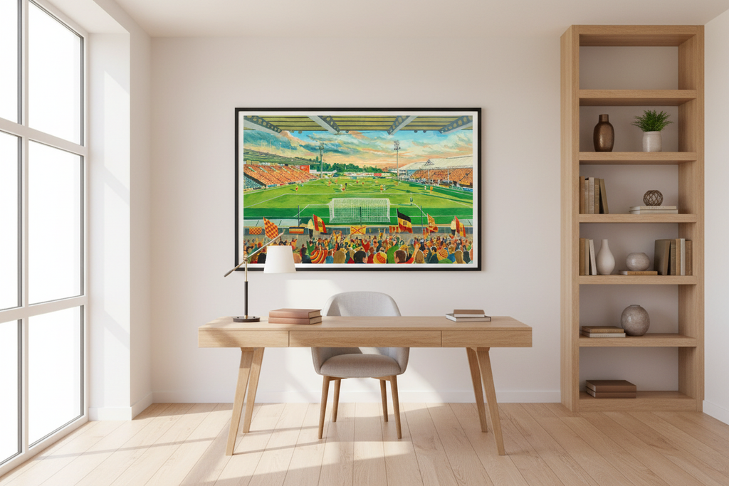 Partick Thistle Bright Study/Office Mockup