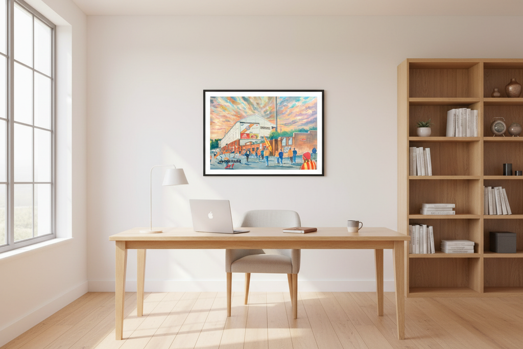 Partick Thistle FC Firhill Going to the Match - Bright Study/Office Mockup