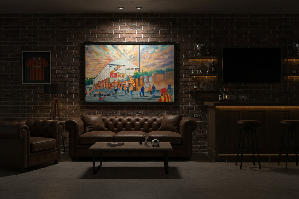 Partick Thistle FC Firhill Going to the Match - Man Cave Mockup