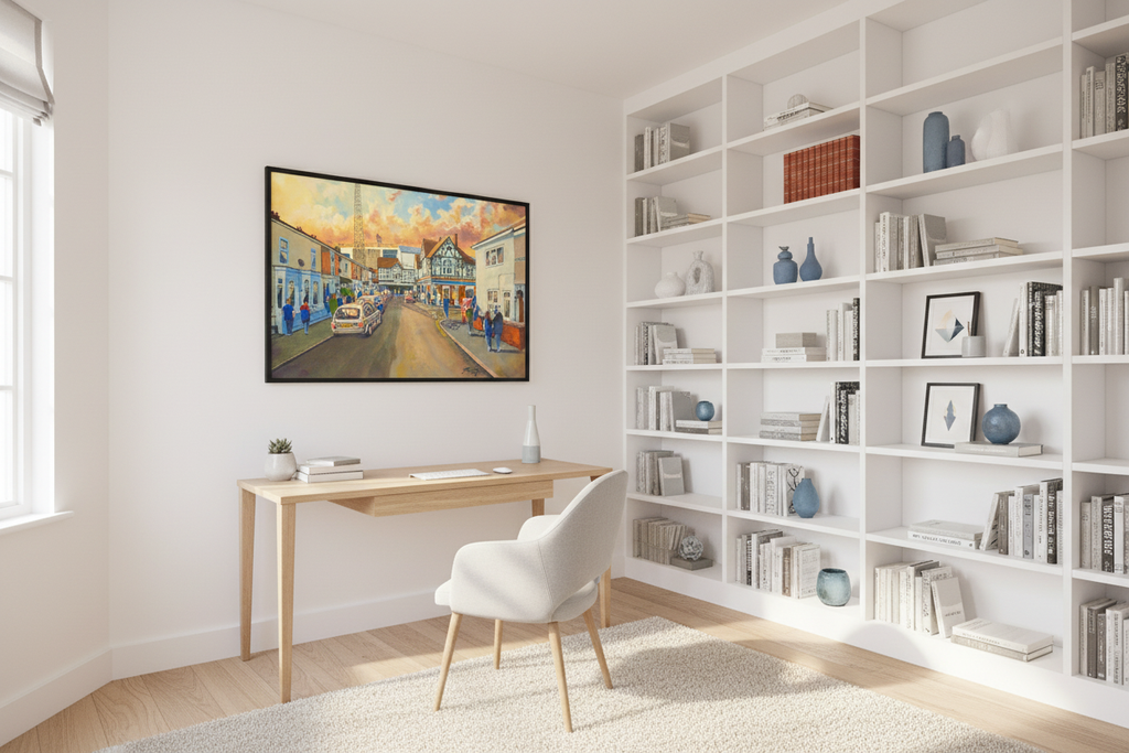 Portsmouth FC Fratton Park Going to the Match - Bright Study/Office Mockup
