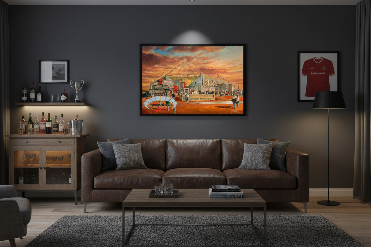 Preston North End Deepdale 'Going to the Match' – Man Cave Mockup