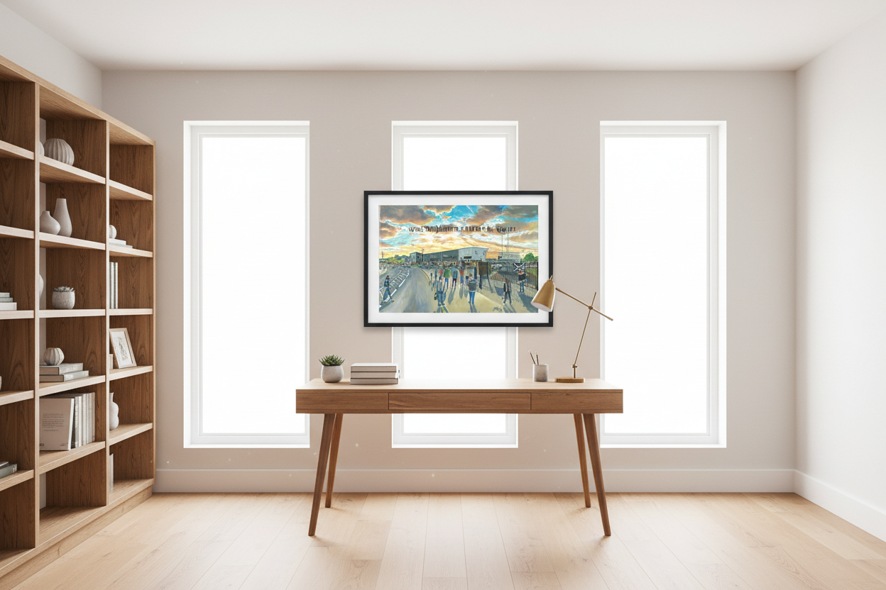 St Mirren Bright Study/Office Mockup