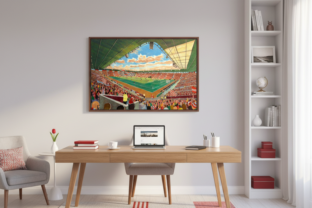 Study/Office Mock-up - Southampton FC St Mary's Stadium Print