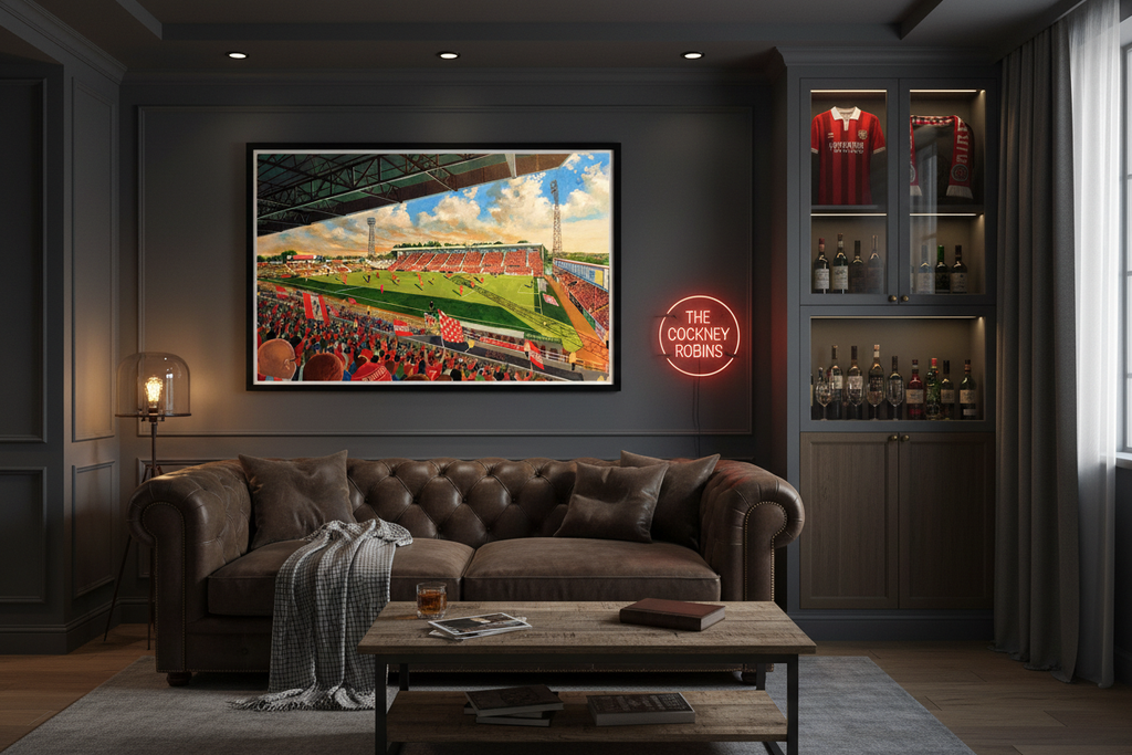 Swindon Town FC County Ground – Man Cave Mockup