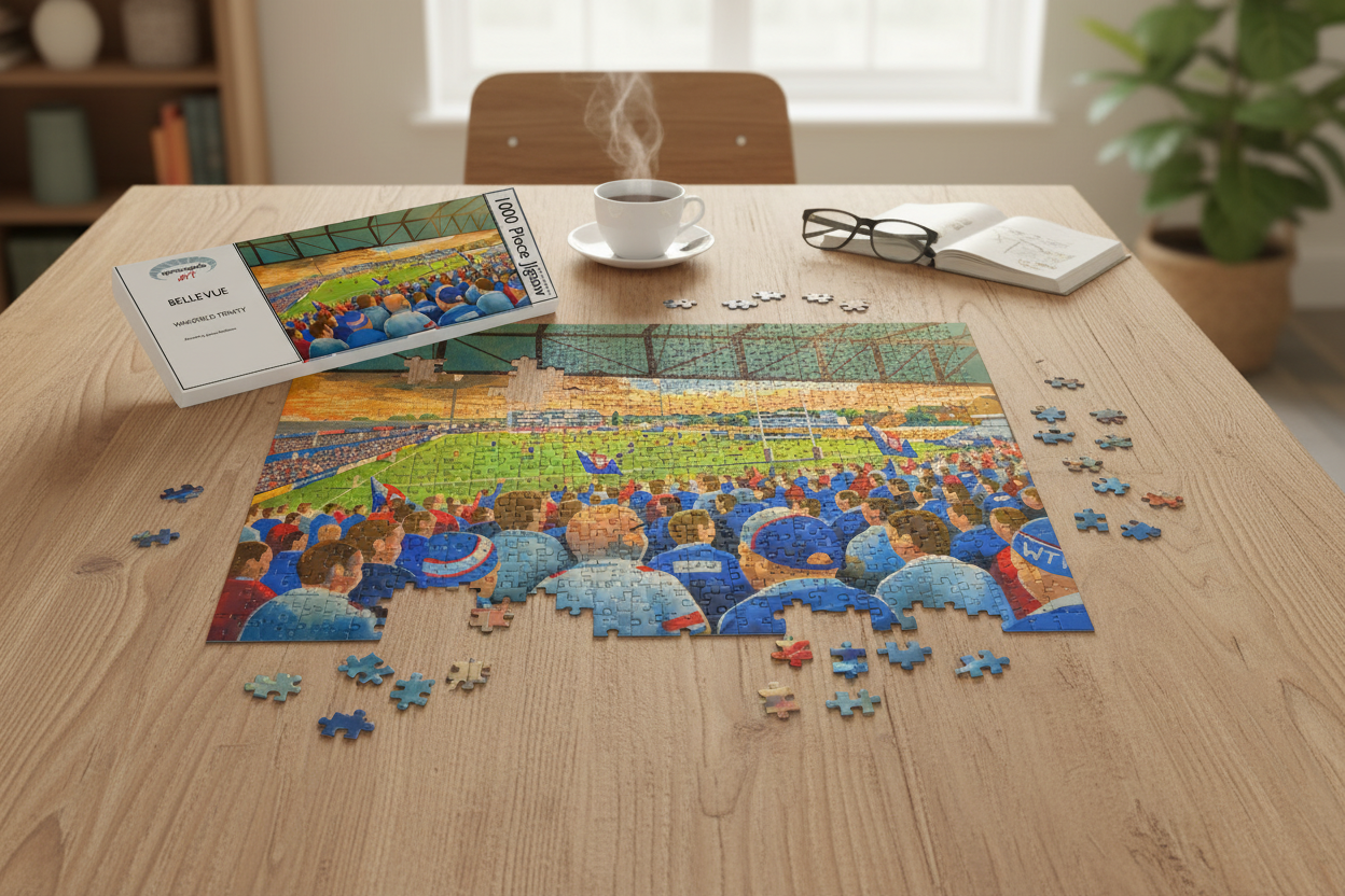 Wakefield Trinity Belle Vue Jigsaw Table Setting Mockup