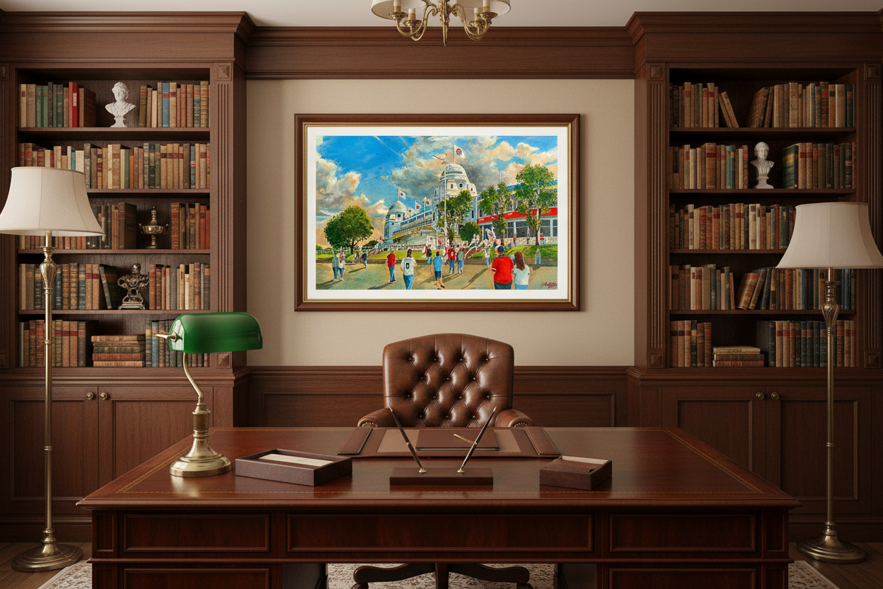 Wembley Stadium Yesteryear - Study/Office Mockup