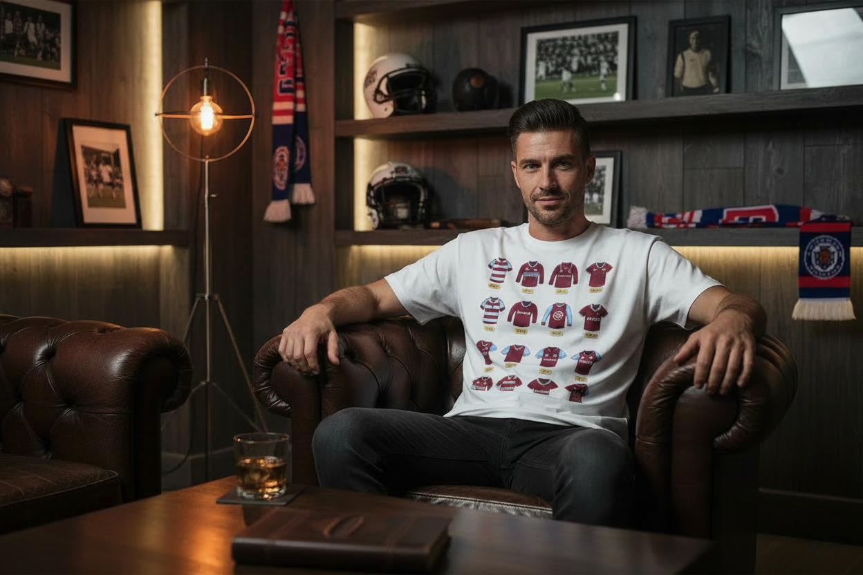 West Ham t-shirt man cave mockup