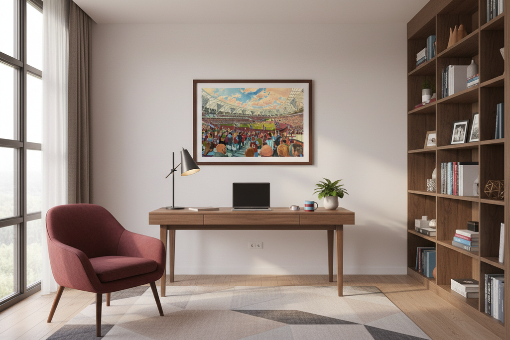 West Ham United FC London Stadium - Study/Office Mockup