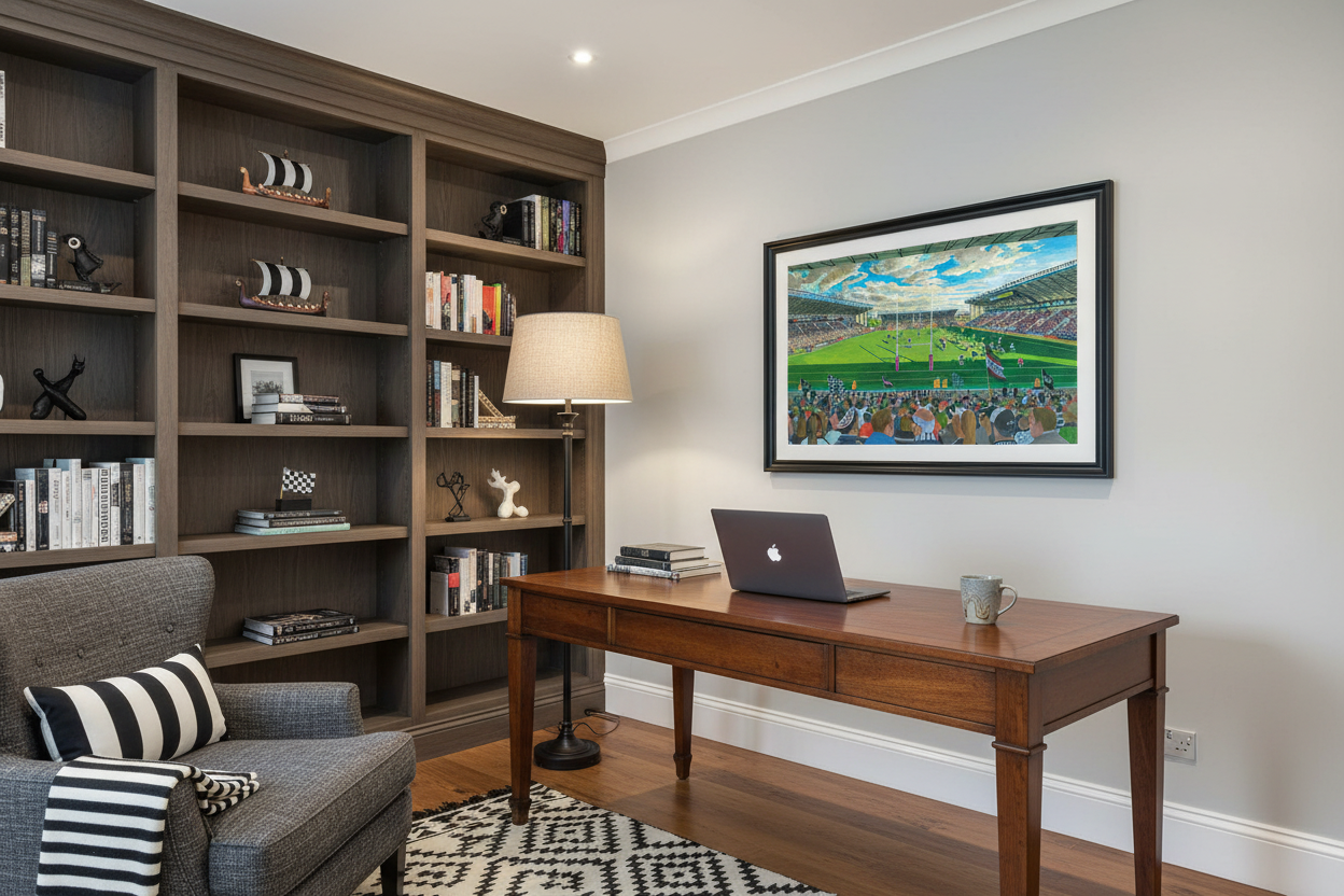 Widnes Rugby League Club DCBL Stadium - Study/Office Mockup